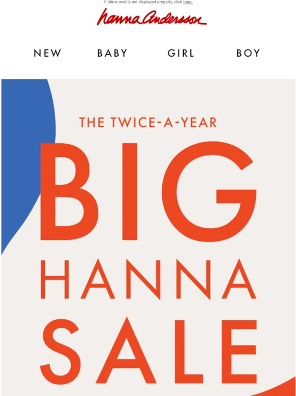 Hanna Andersson The Sale You've Been Waiting For... Milled