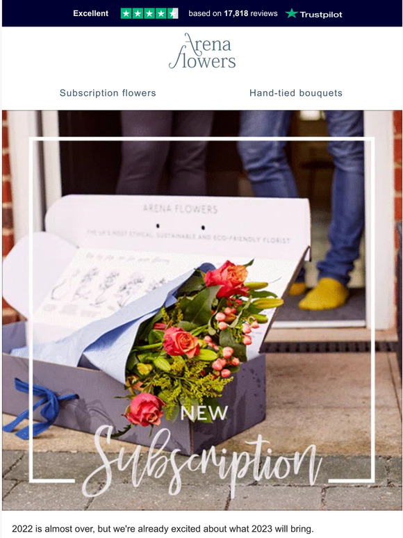 Arena Flowers Make a subscription your resolution Milled