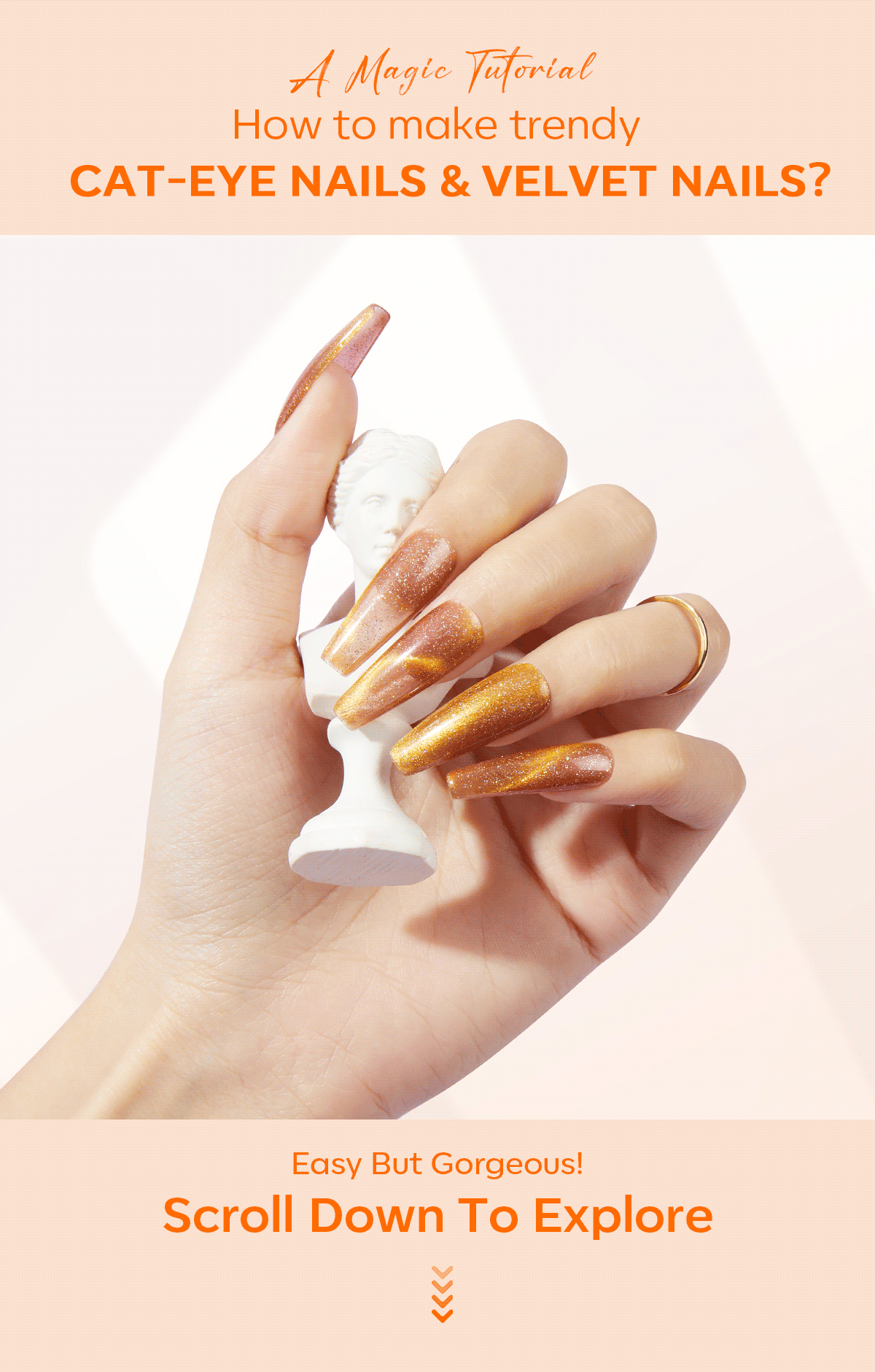 Modelones Magic!🧙‍♀️Tutorial for Cateye Nails & Velvet Nails Milled