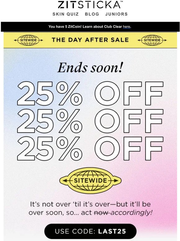 Take 25% Off Your Faves 👀