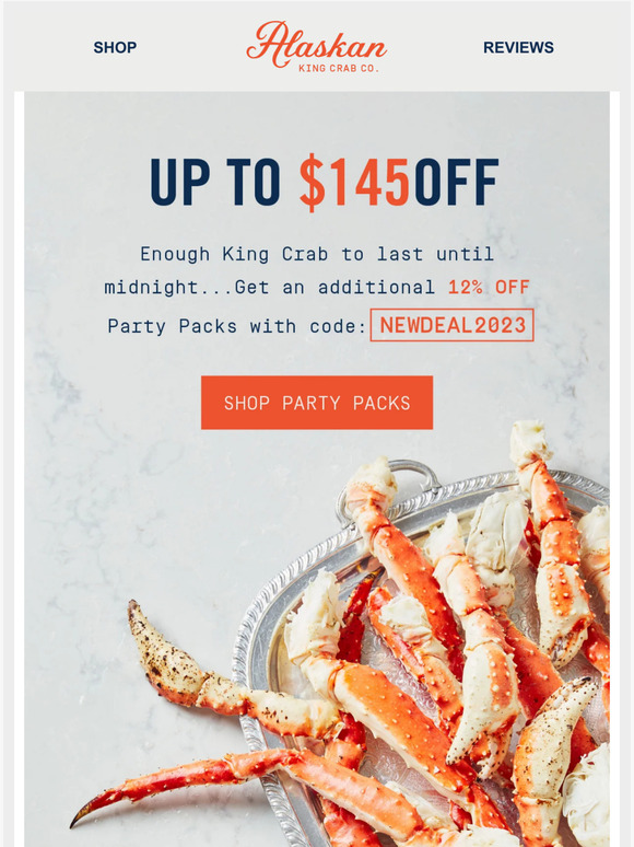 Alaskan King Crab Co. Everything You Need to Ring in NYE! Milled