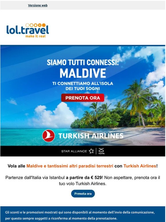 Turkish Airlines ti fa volare!