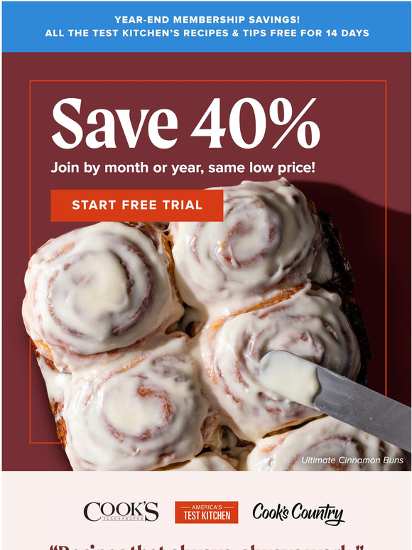 America's Test Kitchen Best recipes of 2022! Fluffiest cinnamon rolls