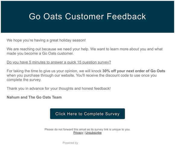 We Want to Hear From You!