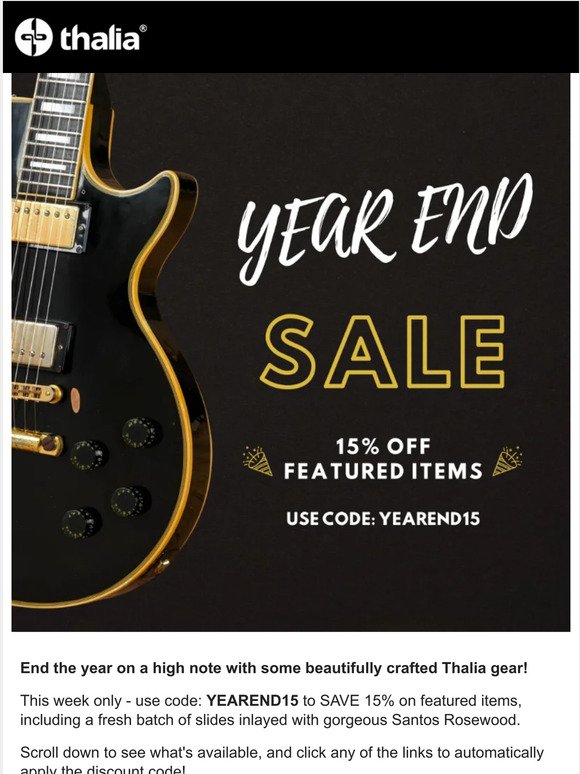 🎸 End of Year Sale