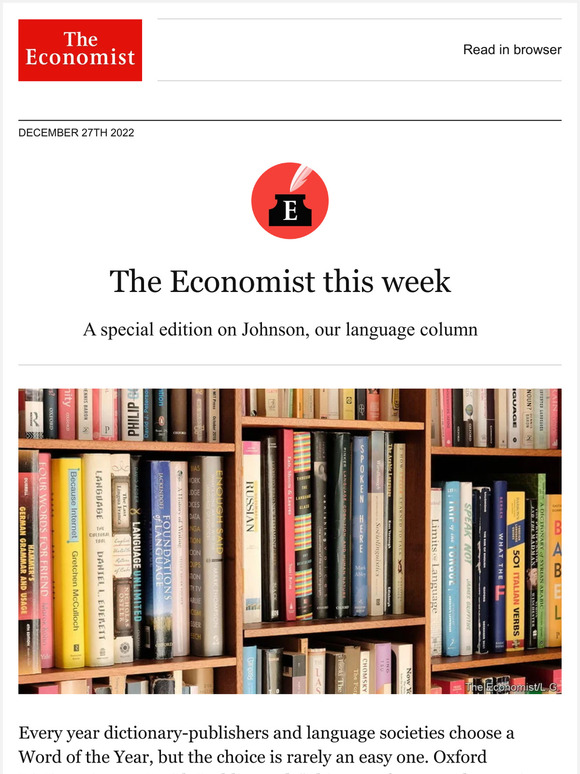 The Economist Our word of the year Milled