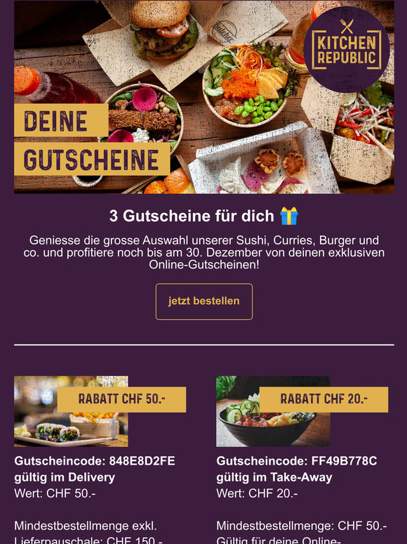 Neue Woche - neue Gutscheine! Exklusiv für dich