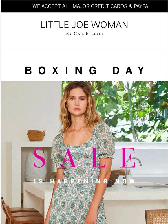 Boxing Day SALE Up To 75% Off Is Happening Now!