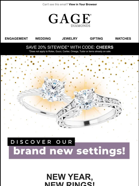 Gage Diamonds Our New Engagement Rings of 2023 💍 Milled