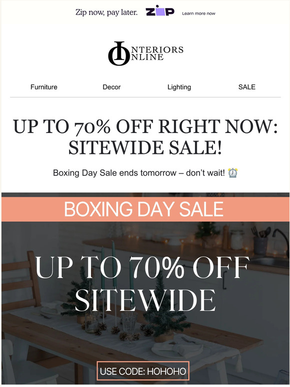 UP TO 70% OFF RIGHT NOW: SITEWIDE SALE!