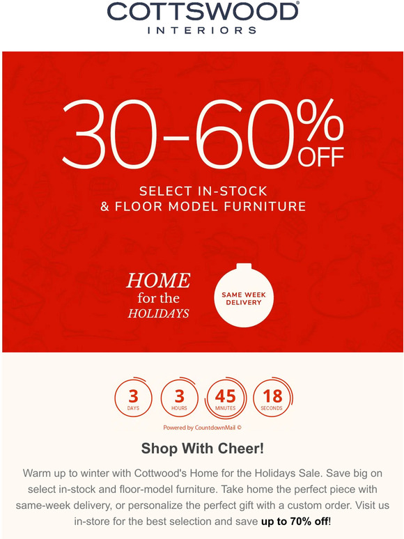 Home For The Holidays - ONLY 3 Days Left To Save Thousands!