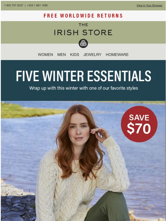 The Irish Store Save Up to 70 on these Styles! Milled