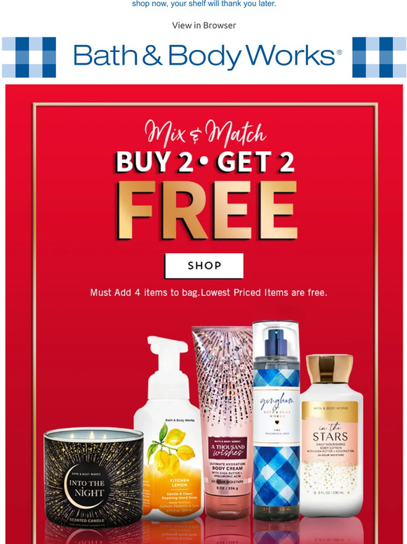 Bath & Body Works inside Buy 2 Get 2 FREE! ️ Milled