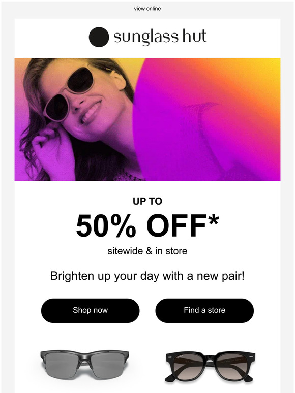 sunglasses hut discount code
