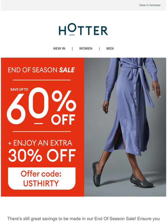 Hotter end of season on sale sale