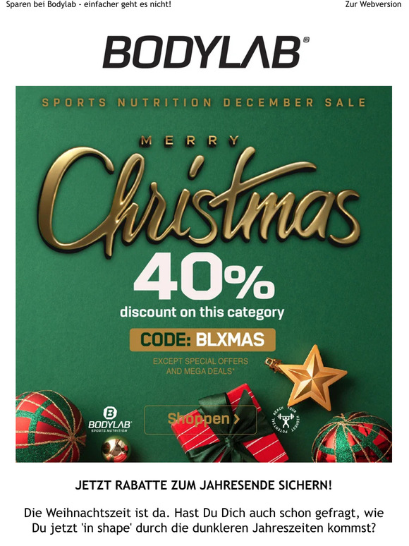 Final Call - 40% im XMAS Sale!