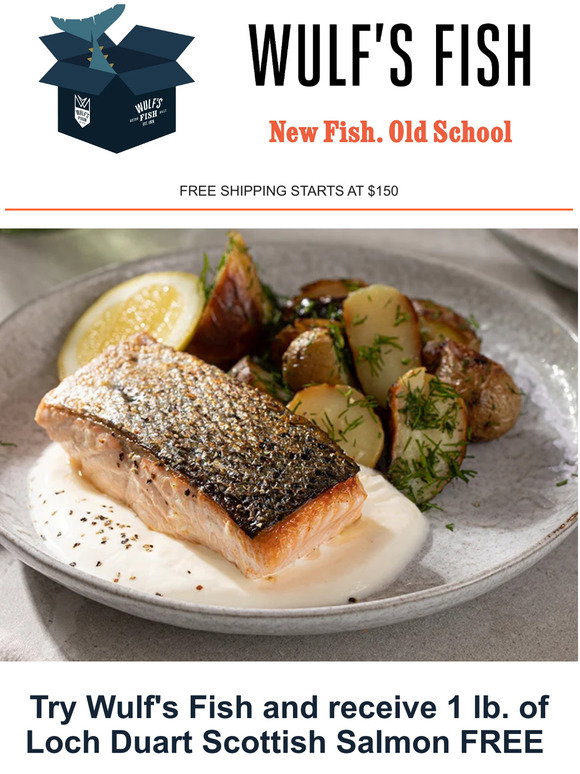 Wulf Fish Wulf's Fish: FREE Loch Duart Scottish Salmon | Milled