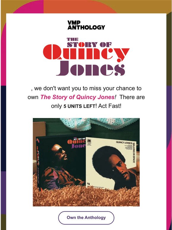 💥 5 Units Left of The Story of Quincy Jones 💥