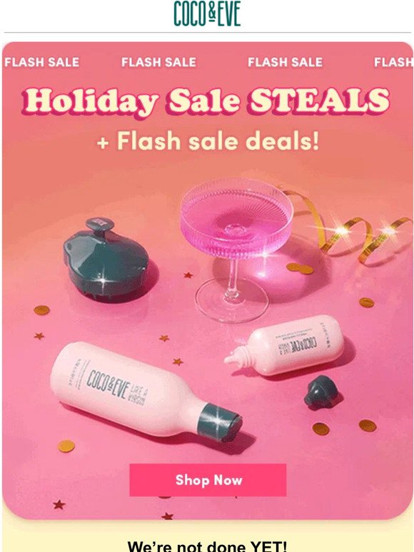 ALERT! We're having a flash sale today