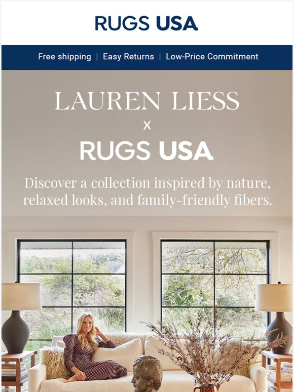 NOW TRENDING Lauren Liess x Rugs USA! Milled