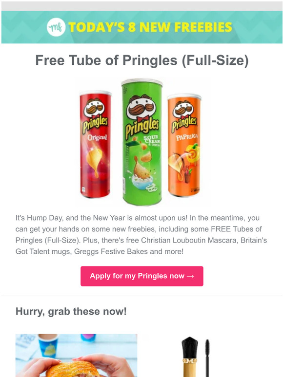 MagicFreebies Free Tube of Pringles (FullSize) Milled