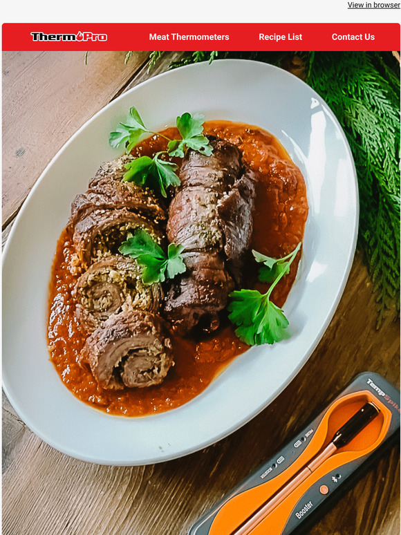 ThermoPro Enjoy Italianstyle steak with this Braciole recipe Milled