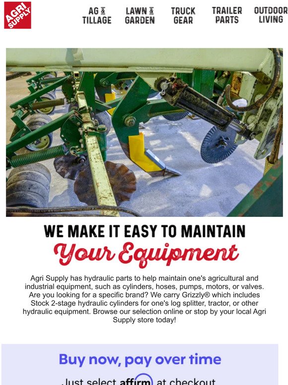 We Make It Easy To Maintain Your Ag & Industrial Equipment