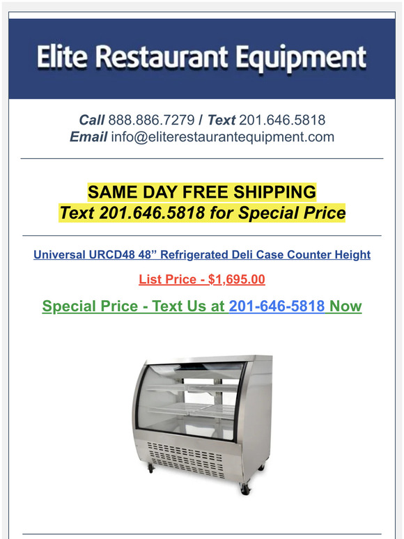 Shipping Restaurant Equipment