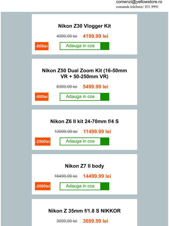✨Super ofertele de Sărbători continuă! Profită de reducerile de până la 3.500 lei și imortalizează momentele importante