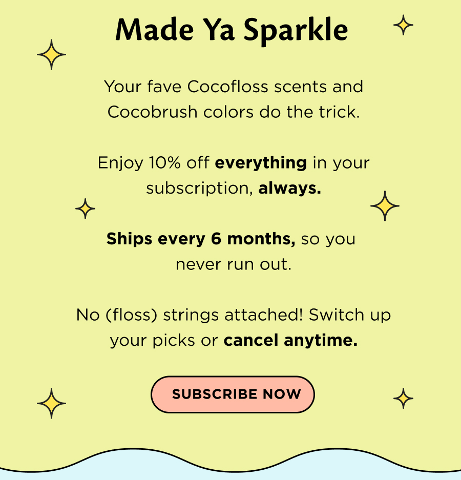 Cocofloss 30 off subscriptions ends today Milled