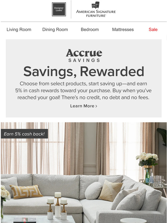 American Signature Furniture Introducing a NEW way to save & buy. Milled