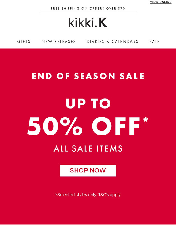 Save up to 50% off Planners, Notebooks & more