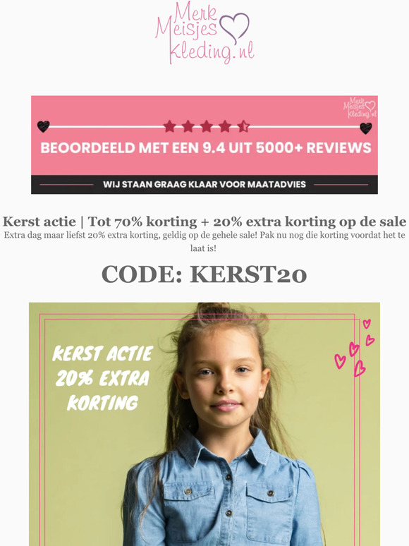 Extra dag! Tot 70% + 20% extra op sale 😍