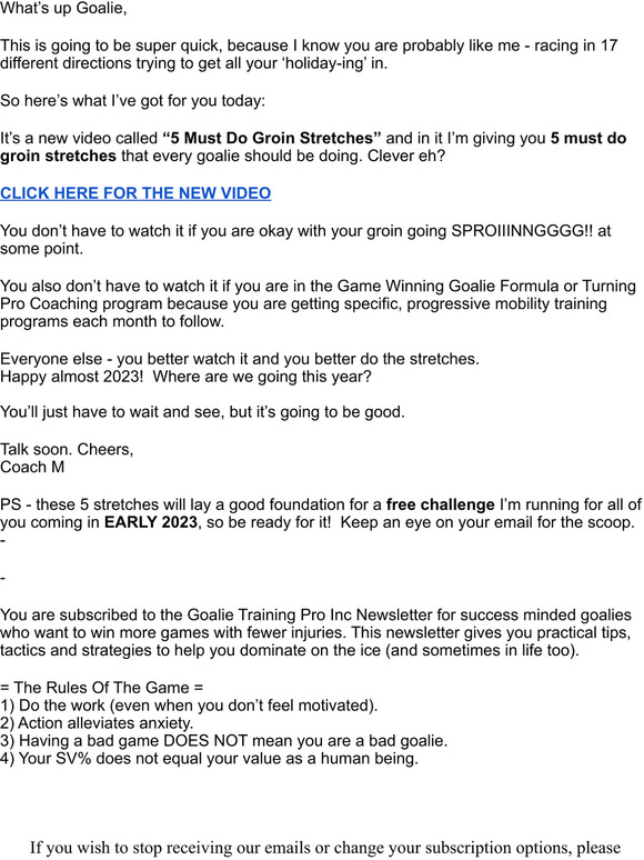 Specific Off Ice Training For Hockey Goalies And Skaters 5 Must Do