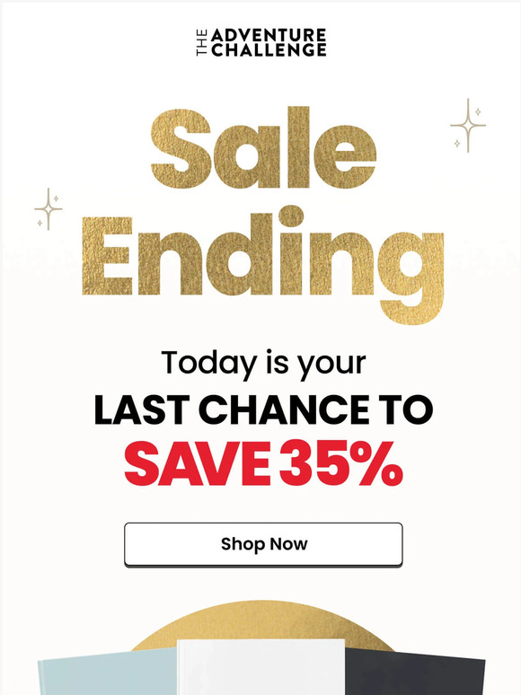 35% off ends today! Books are selling fast!