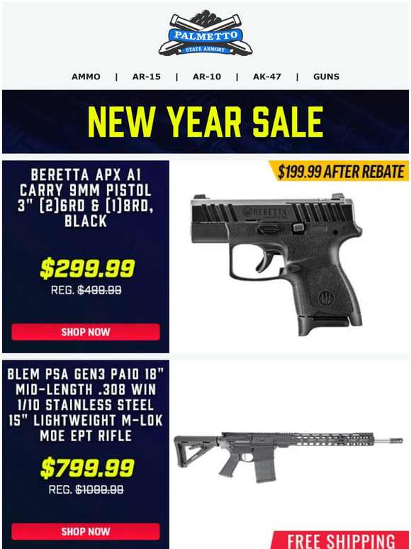 Palmetto State Armory New Year's Resolution...More Guns! BLEM 18" PA10 Railed MOE EPT Rifle