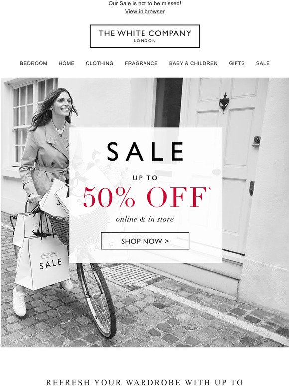 Up to 50% off | Shop clothing Sale by size