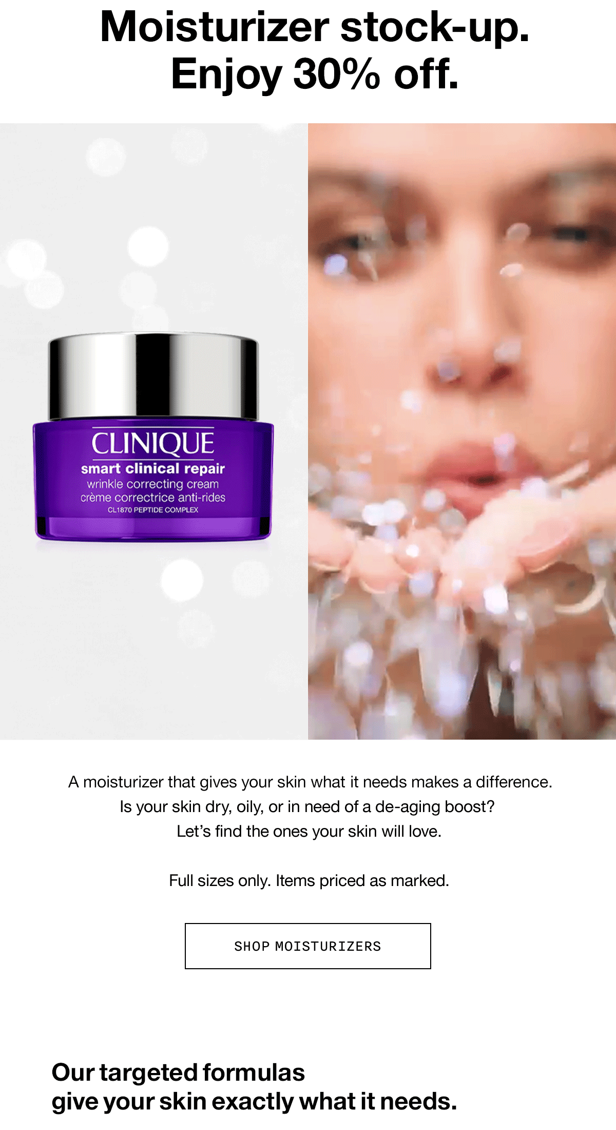 Clinique Moisturizer party 🎉 Take 30 off. Milled