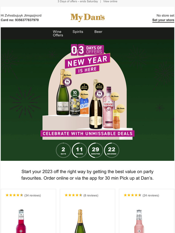 Dan Murphys 🎊 New Year is here at Dan Murphy’s! Milled