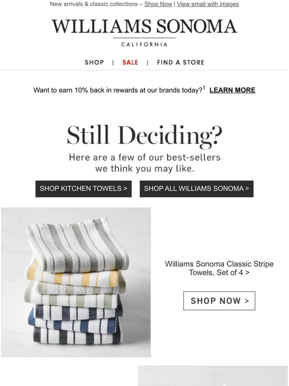 Pottery Barn Help Has Arrived! You'll LOVE Kitchen Towels + Warehouse