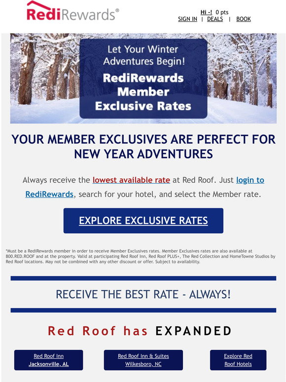 Red Roof: —, Earn a Free Night After 2 Stays | Milled