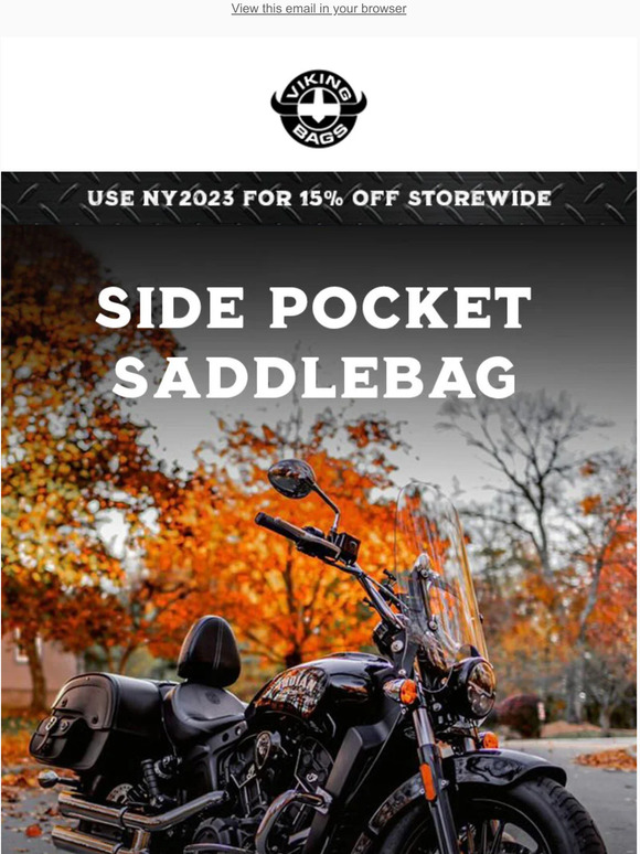 Viking Bags Get 15 Off Viking Side Pocket Saddlebags Milled