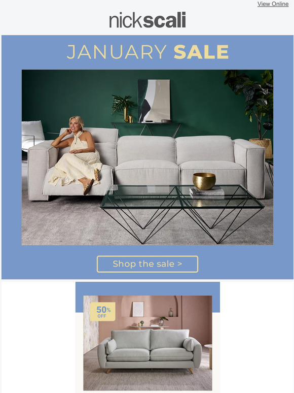 Nick Scali Online New Year, New Furniture! Milled