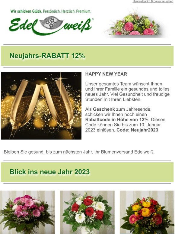 Neujahrs-RABATT 12%