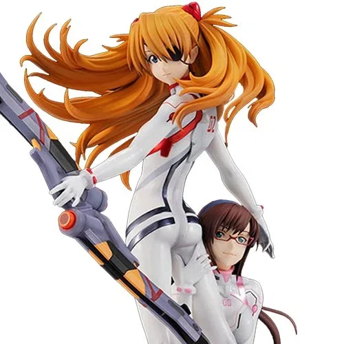 Rebuild of Evengelion Asuka Langley Shikinami and Makinami Mari Illustrious Statue