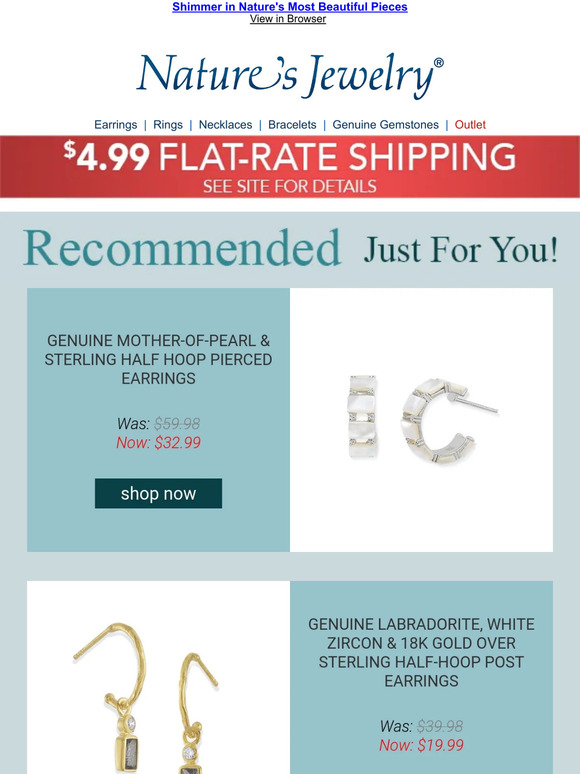 Nature's Jewelry Your Have Arrived View Now! Milled