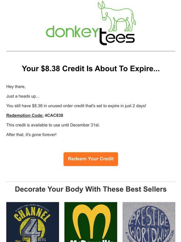 -> Your $8.38 Credit Expires In Just 2 Days 💰