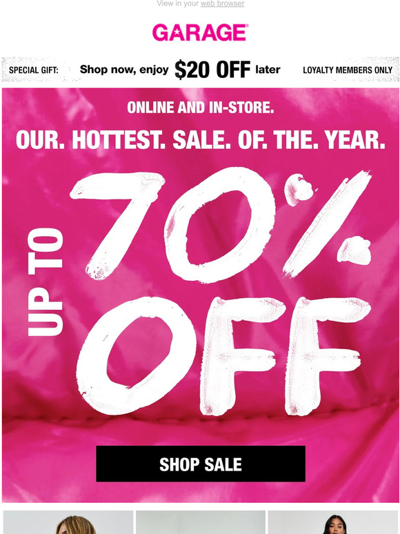 GET UP TO 70% OFF NOW 👀