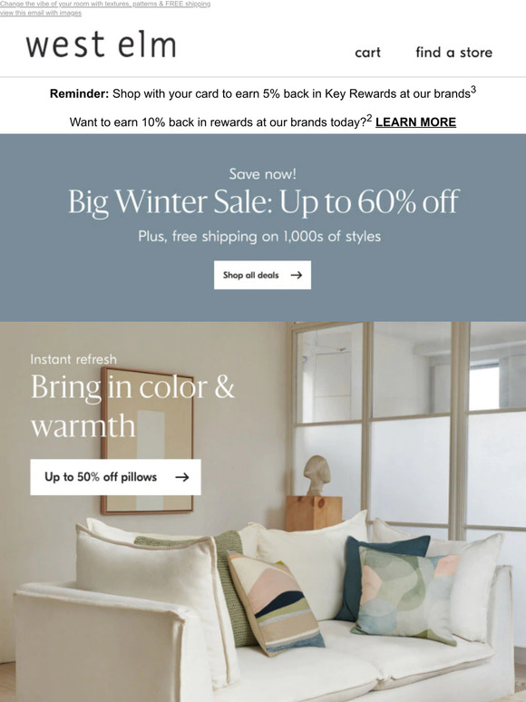 west elm In with the new … pillows & throws Milled