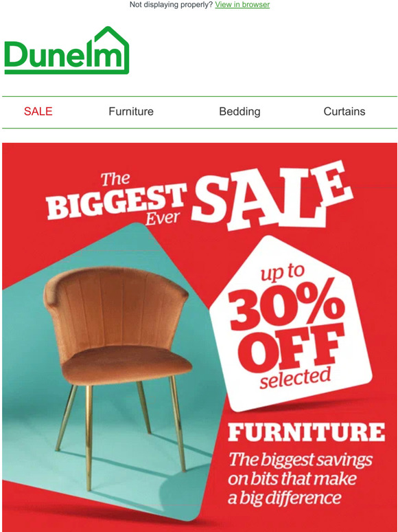 Dunelm Our BIGGEST SAVINGS. It’s official. Milled